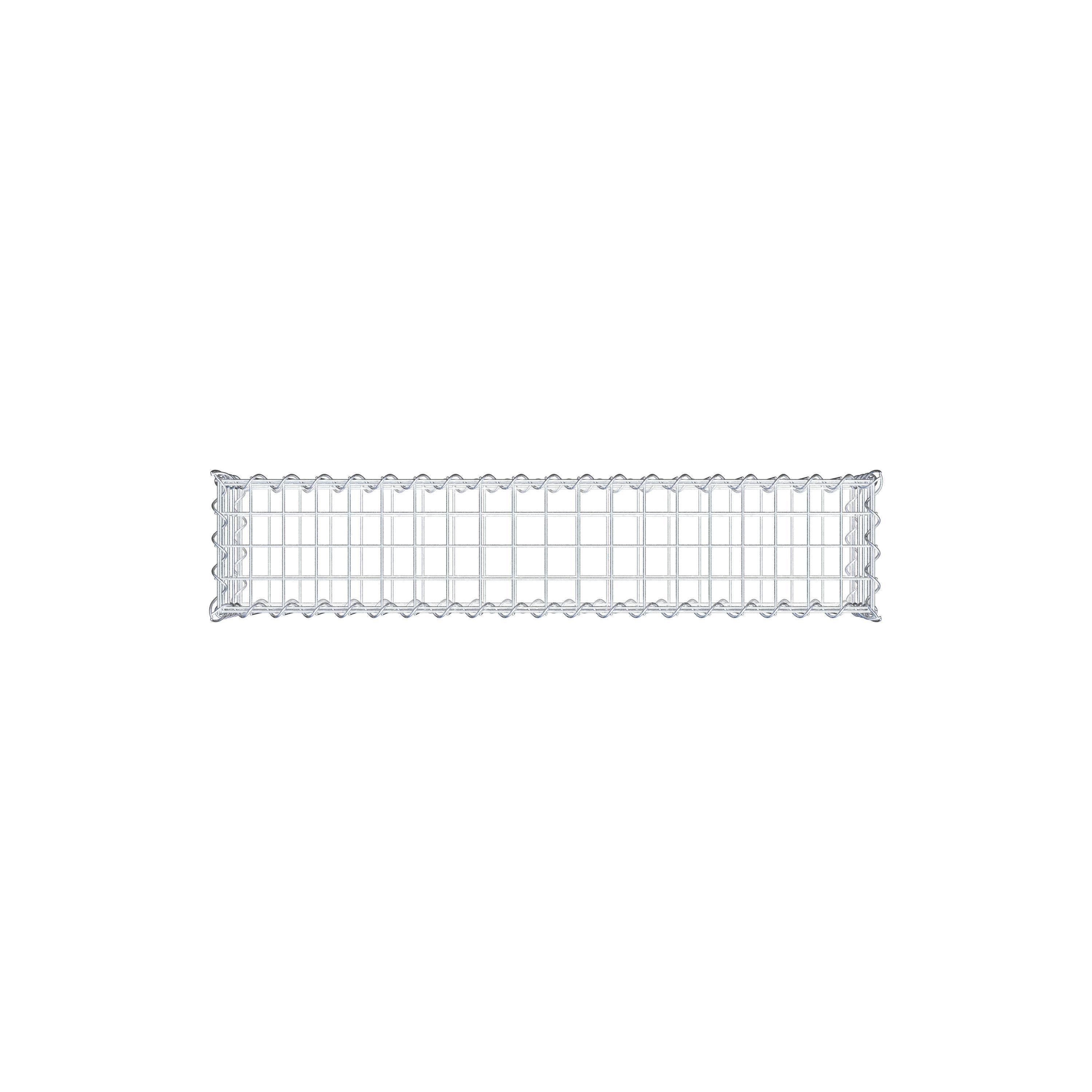 Gavión de acero galvanizado 100x20x20cm (LxAxP), malla 5 x 5cm, Espiral, jaula metálica para muro o jardín - 5