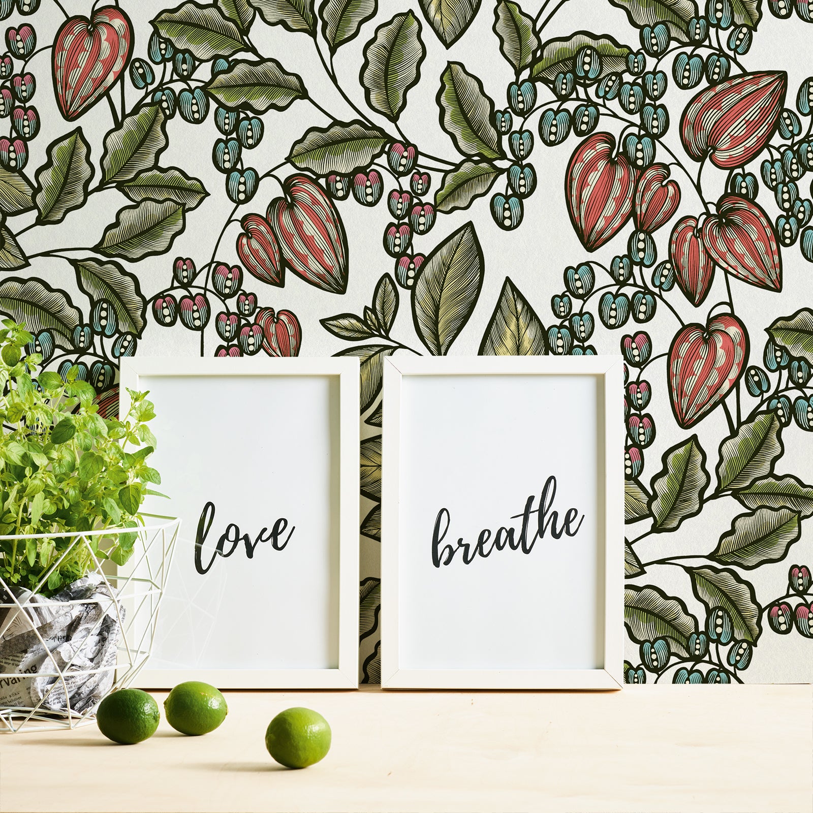 Papel pintado flores papel pintado blanco y verde para dormitorio, salón & comedro papel pintado retro tejido no tejido con motivos originales