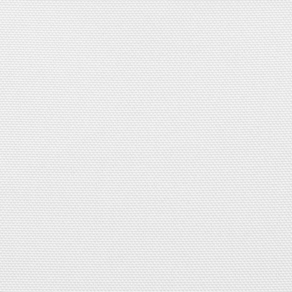 Prostokątny żagiel przeciwsłoneczny z białej tkaniny Oxford, 2,5 x 4 m