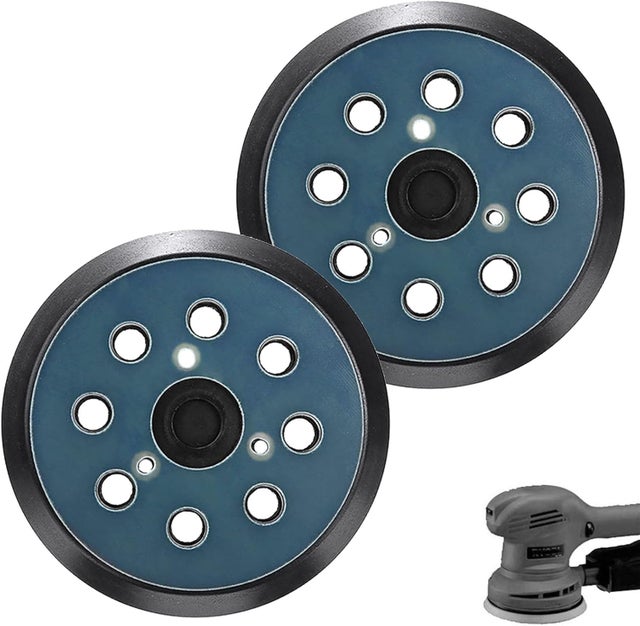 2Pcs Plateau Ponceuse pour Makita 125mm, Plateau de Ponçage 8 trous pour Makita BO 5010, 5030, 5031, 5041, DeWalt DW420, DW421, Porter Cable 390