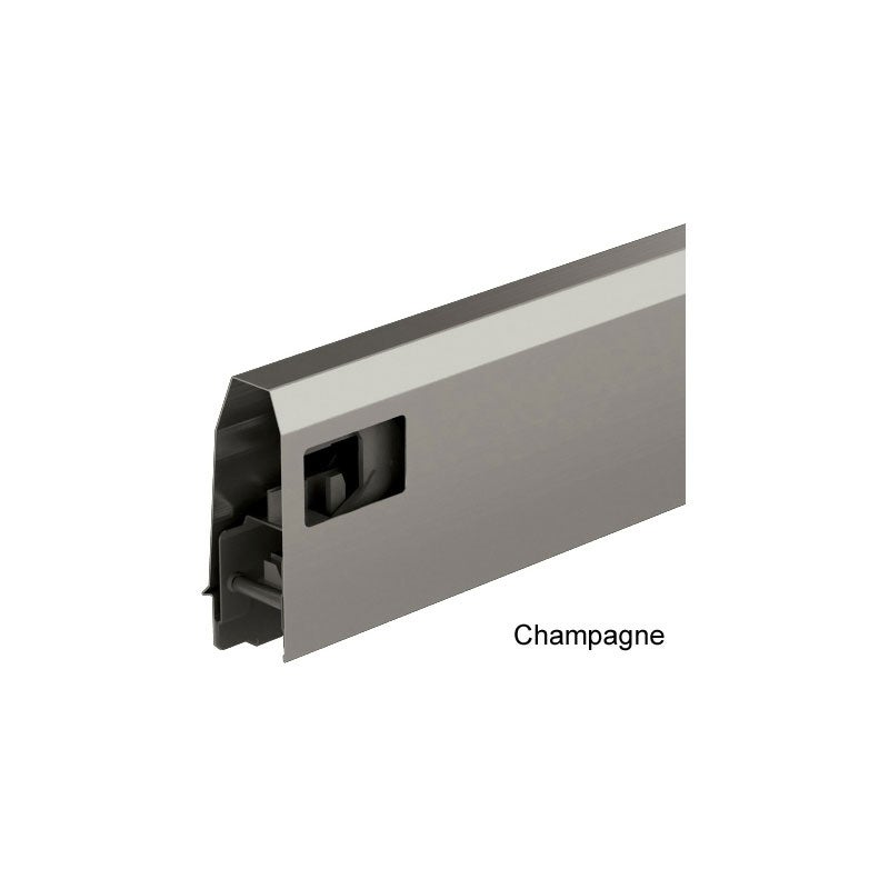 Kit arcitech 94 avec topside hauteur 218 - Décor : Argent - Longueur : 650 mm - HETTICH - 5