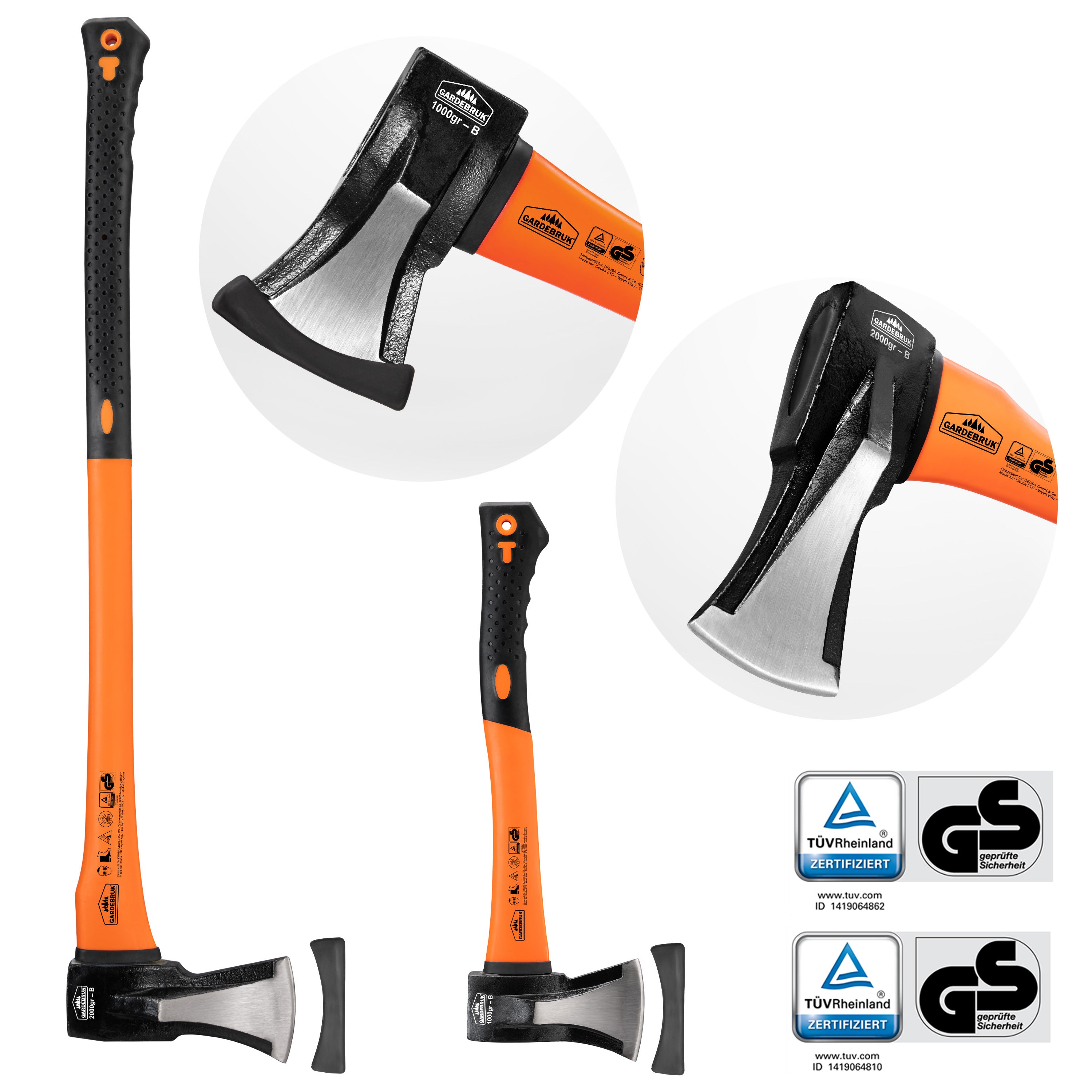 Kit de 2 haches - Hache de fente et hachette bricolage jardin maison - 3