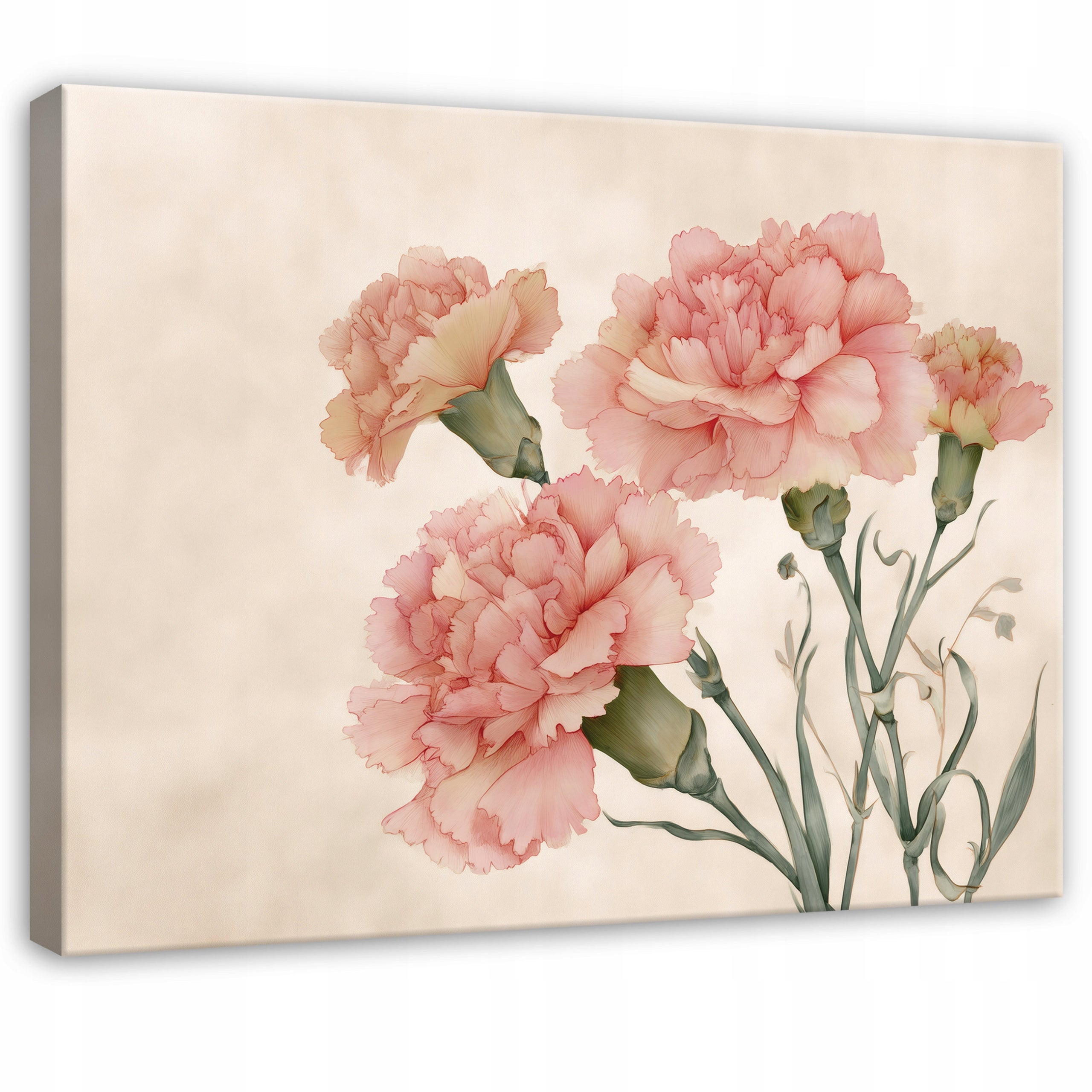 Tablou Canvas flori roz cuisoare Tablou decorativ Living Bucatarie Tablouri de perete 90x60 cm