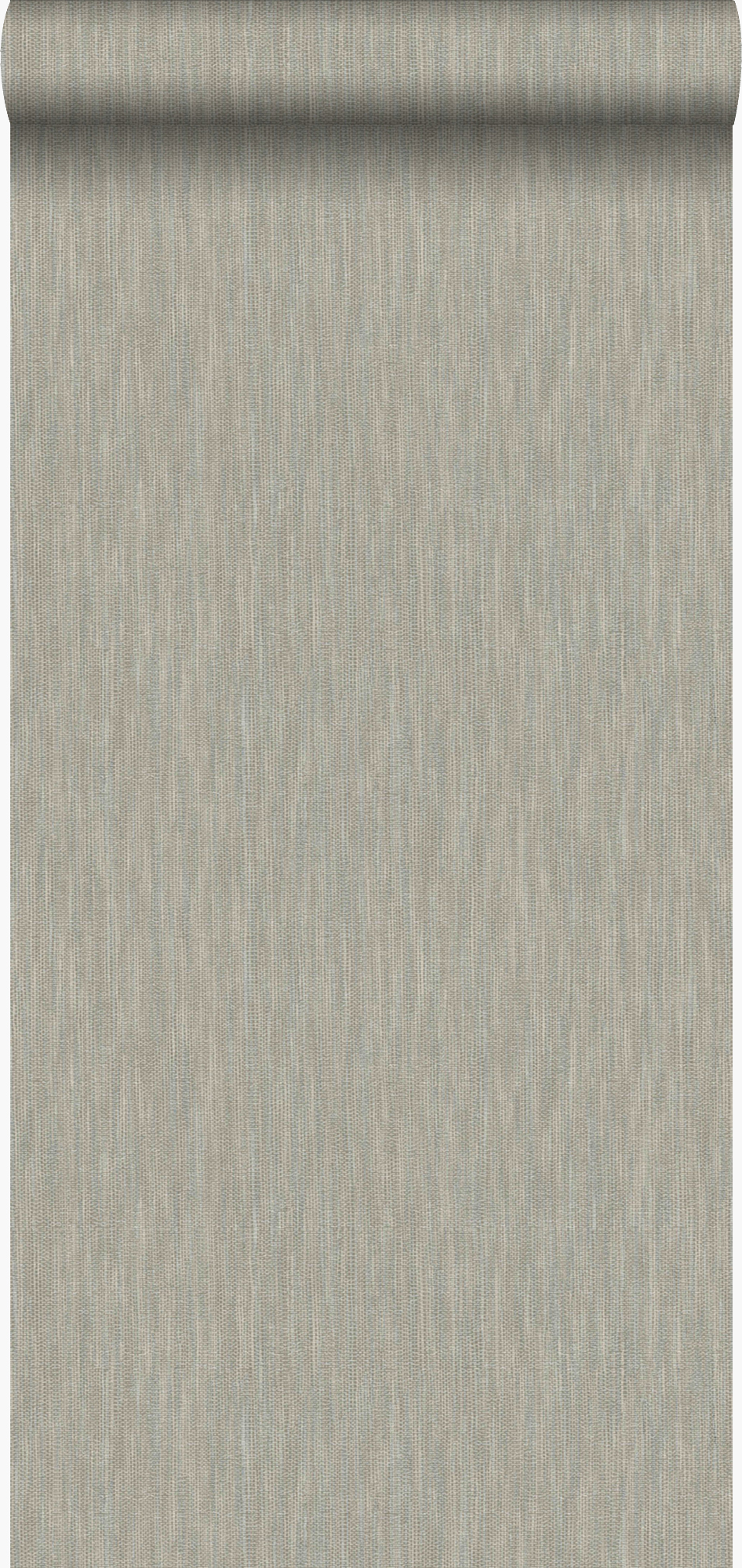 Papel pintado fibra vegetal en efecto lino marrón - 53 cm x 10.05 m - origin wallcoverings