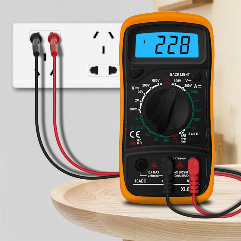 AC/DC Voltmètre Multimètre Diode Transistor Continuité sonore de mesure à domicile Volt Ohm mètre Ampèremètre numérique Ohmmètre pour électricien - 4