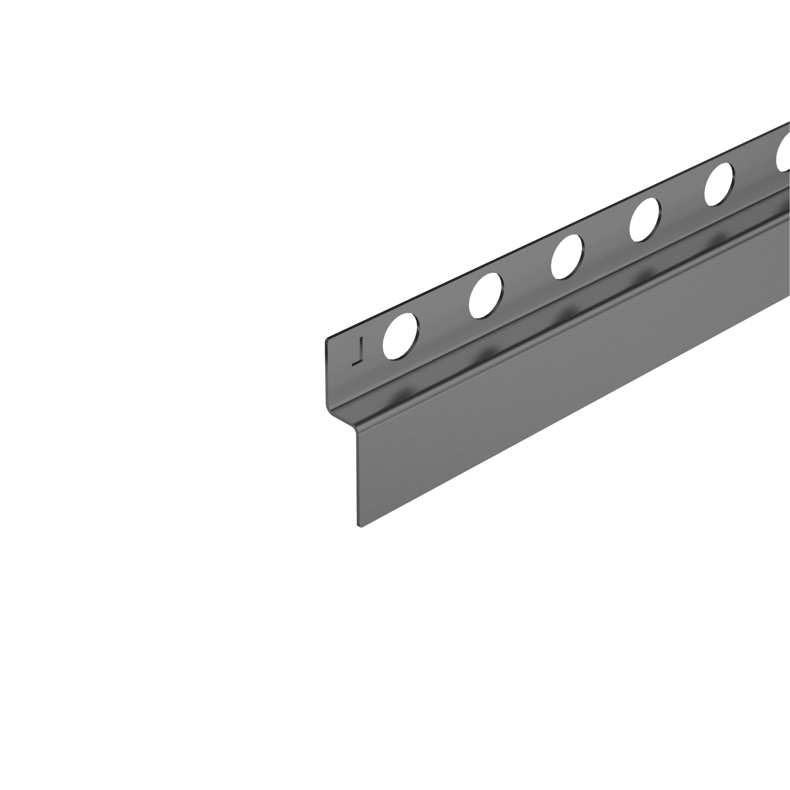 Listwa spadkowa przyścienna lewa 120 cm Gun Metal