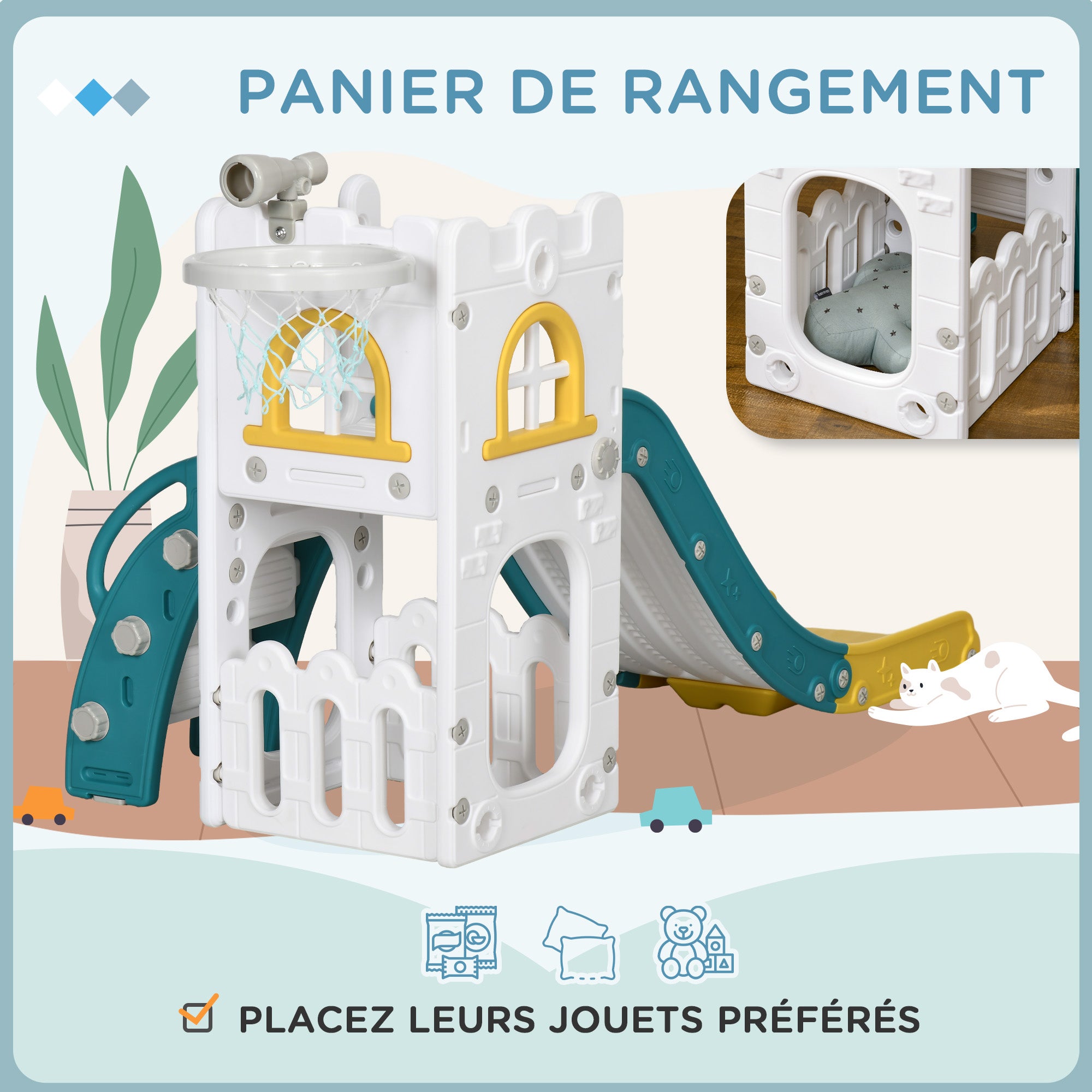 Toboggan pour enfants HDPE AIYAPLAY - 7