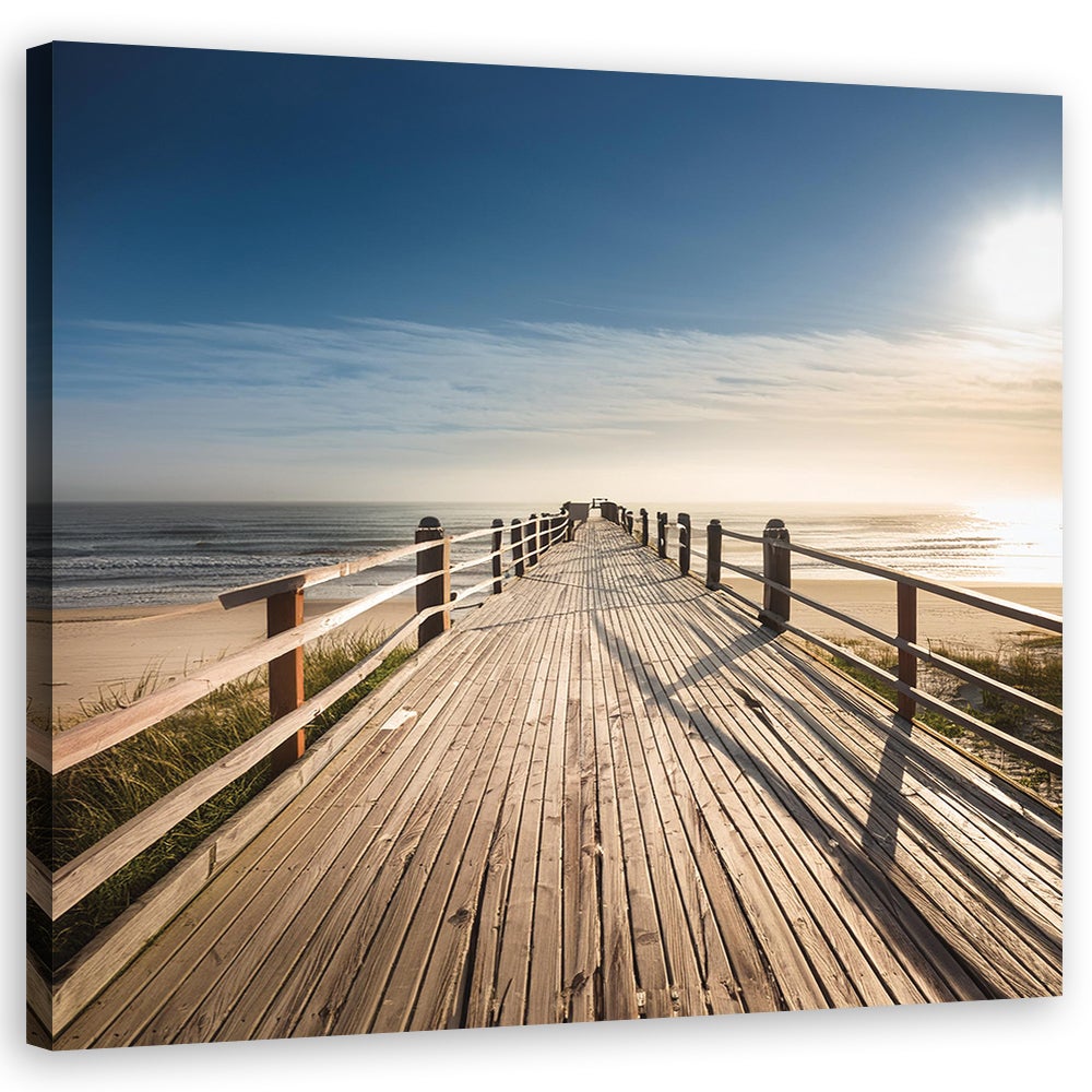 Obraz na płótnie, Plaża Morze Natura 50x50