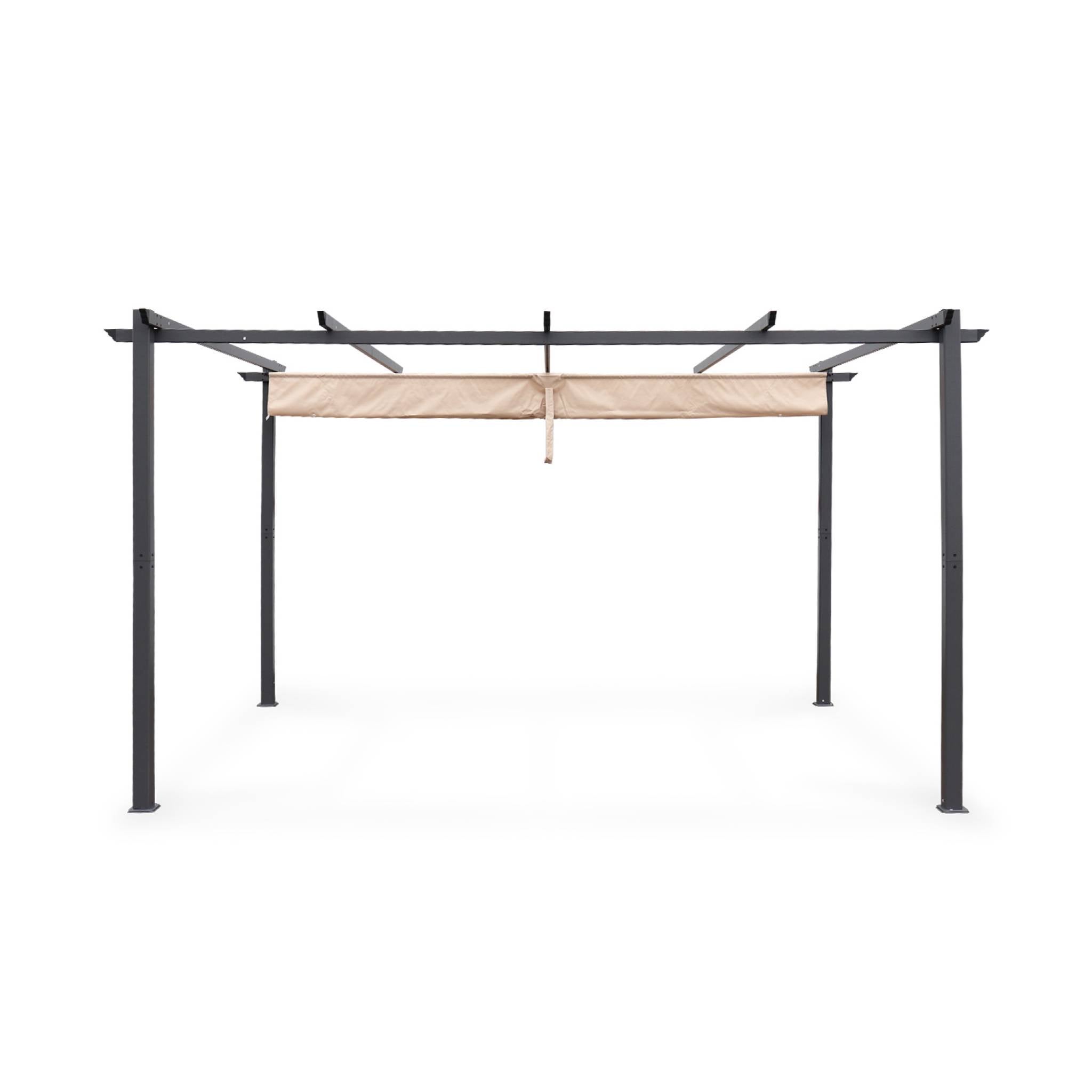 Pergola autoportante Beige en Aluminium 12.0 m² - 8