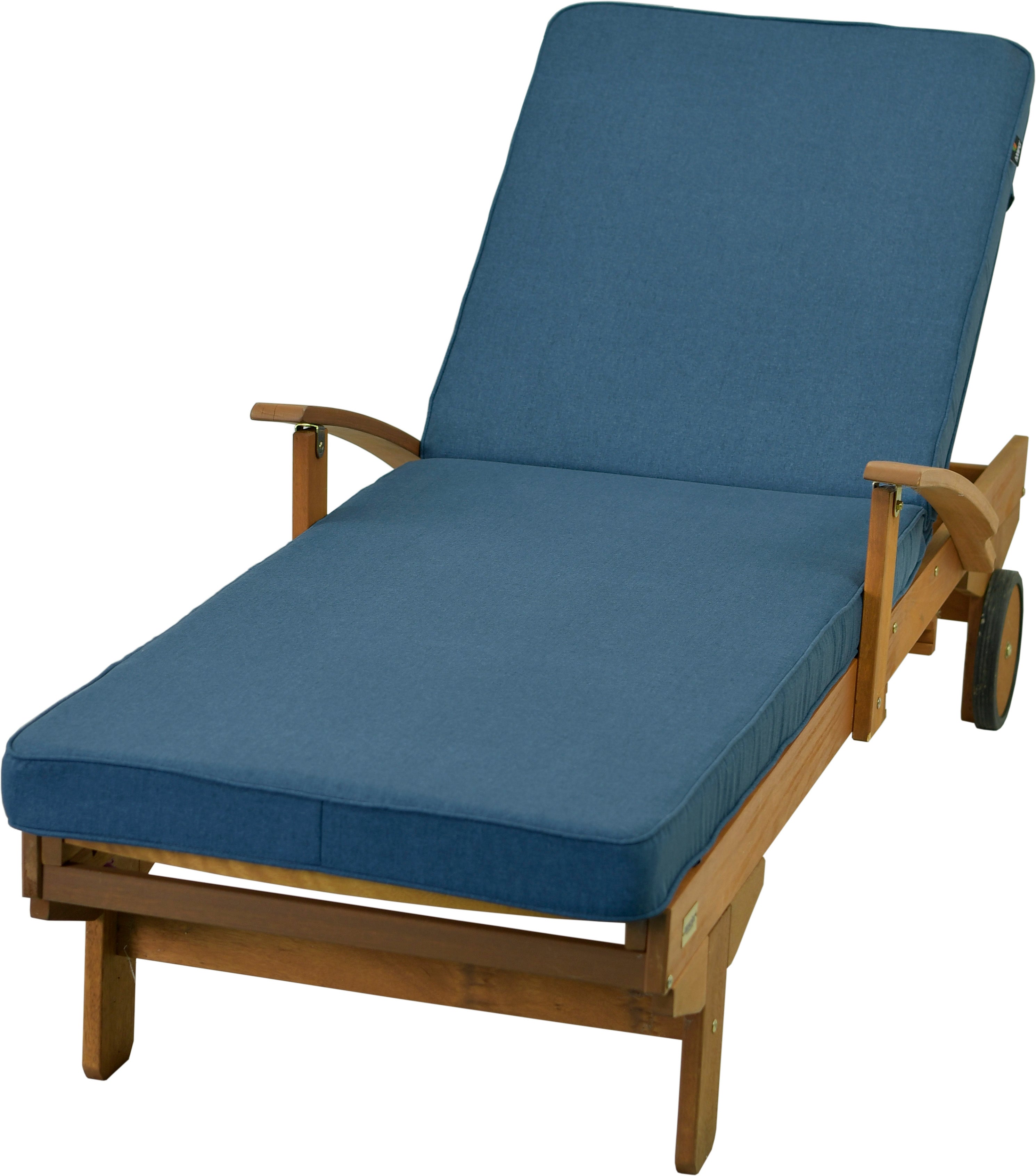 Poduszka na leżankę ogrodową AMPO wodoodporna niebieski 1 szt.