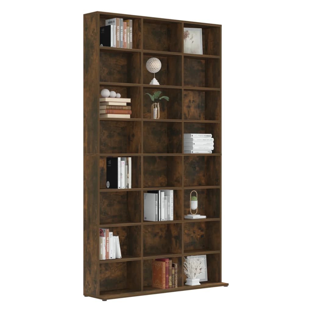 Estante para CD em contraplacado de carvalho fumado 102x23x177,5 cm – ComfortXL - 5