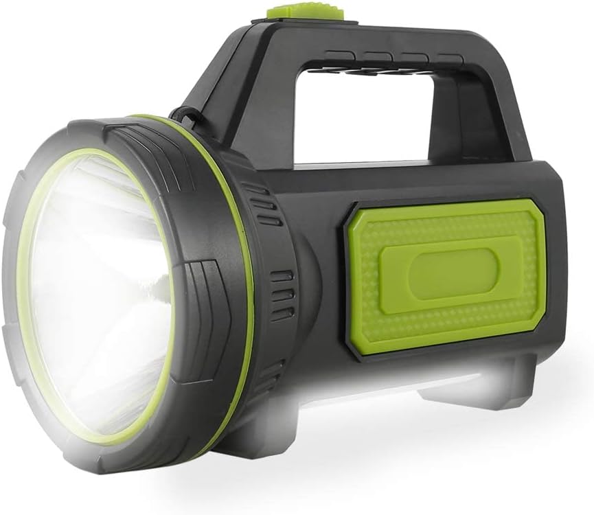 Ultramocna latarka LED o mocy 5000 lumenów, ładowana przez USB, ze światłem bocznym. Wysokiej mocy, wodoodporna latarka do użytku w sytuacjach awaryj
