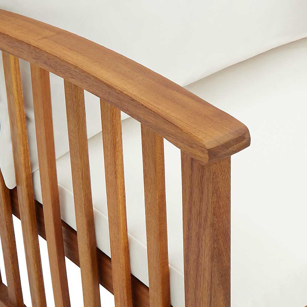 Maison Exclusive - Sedie da Giardino con Cuscini 2 pz in Massello di Acacia - 9