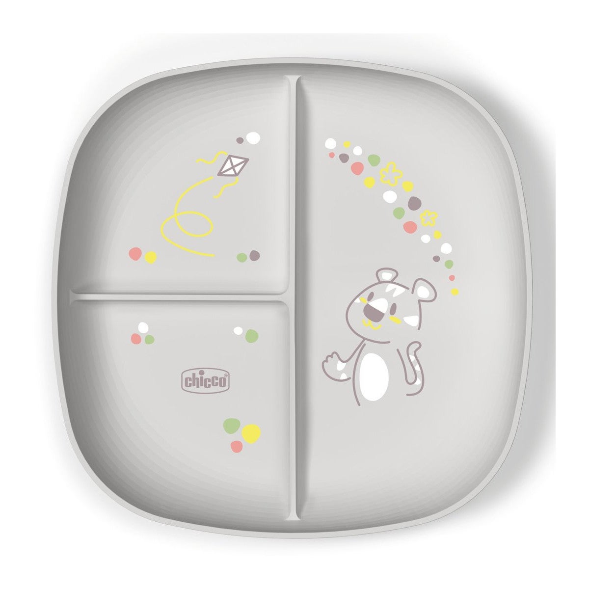 Chicco Gris Plato Con Compartimentos +12M - Imagen 2