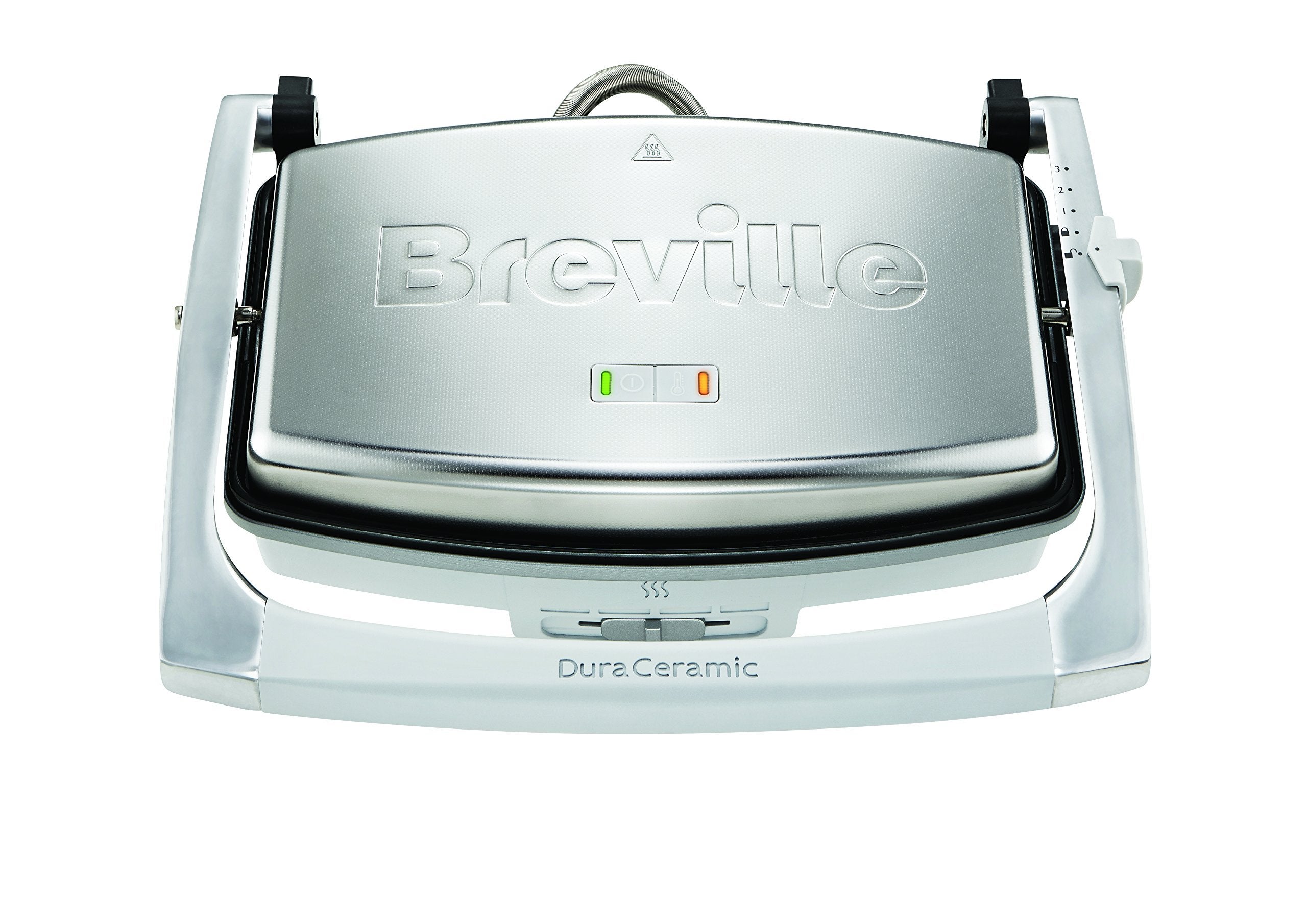 Tostiera Breville DuraCeramic - 1000W, Piastre Lisce Antiaderenti, Acciaio Inox - Foto 4