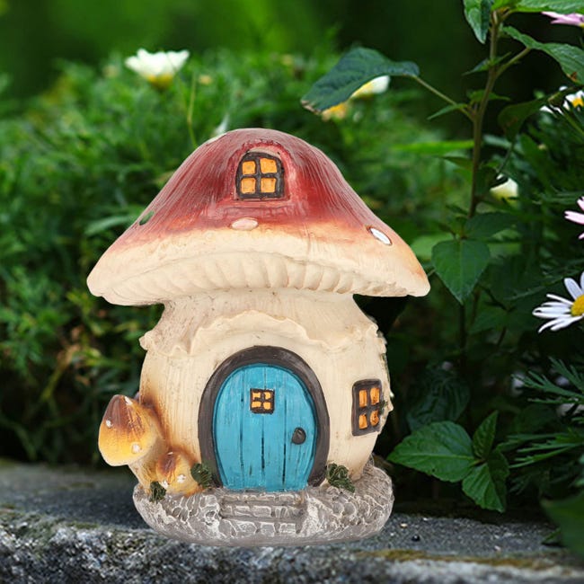 Statue Di Funghi In Resina Per Giardino - Ornamenti Fatati Colorati, Decorazioni Per Esterni E Interni