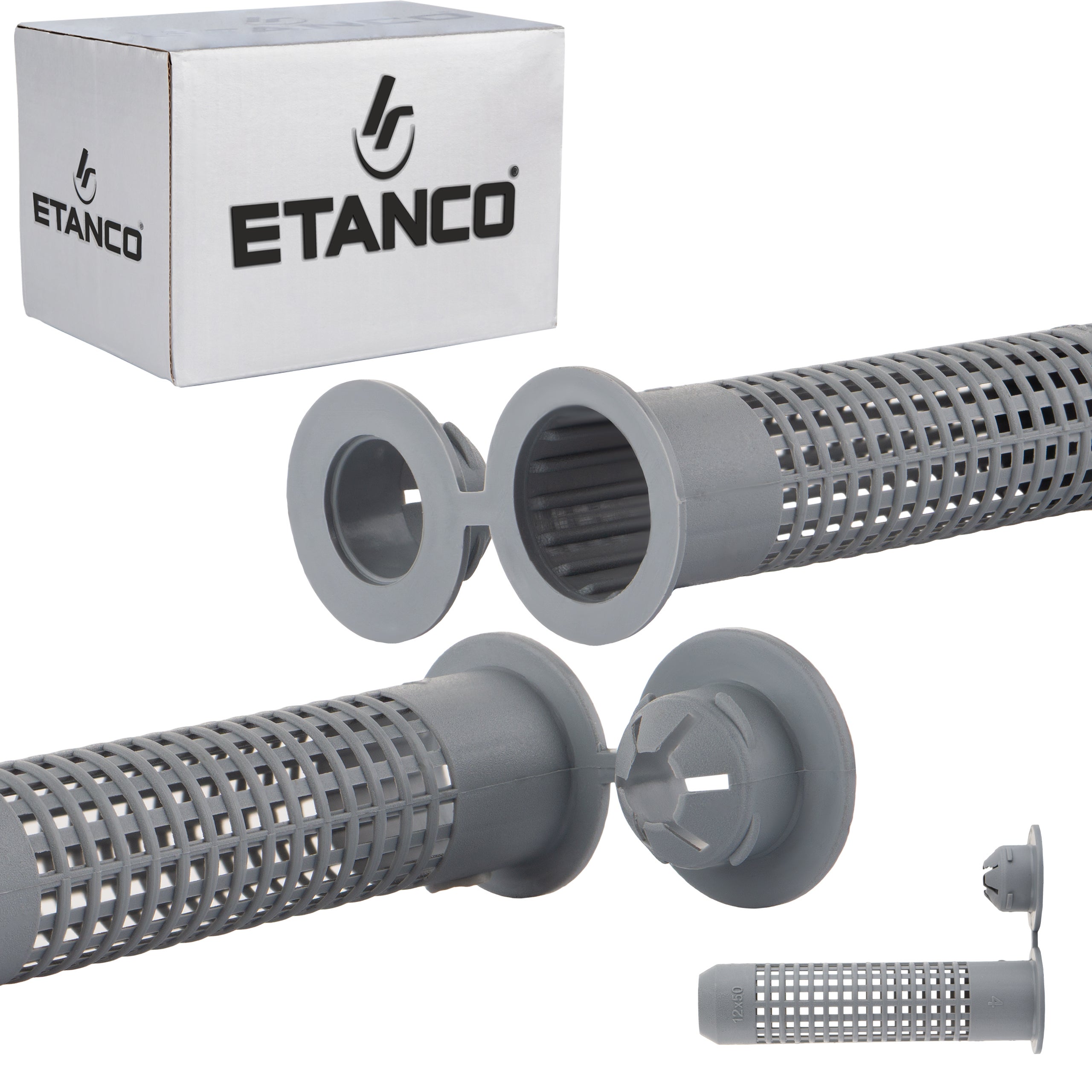 Tuleje siatkowe do kotew chemicznych Etanco 12x50 mm nylonowe 10szt