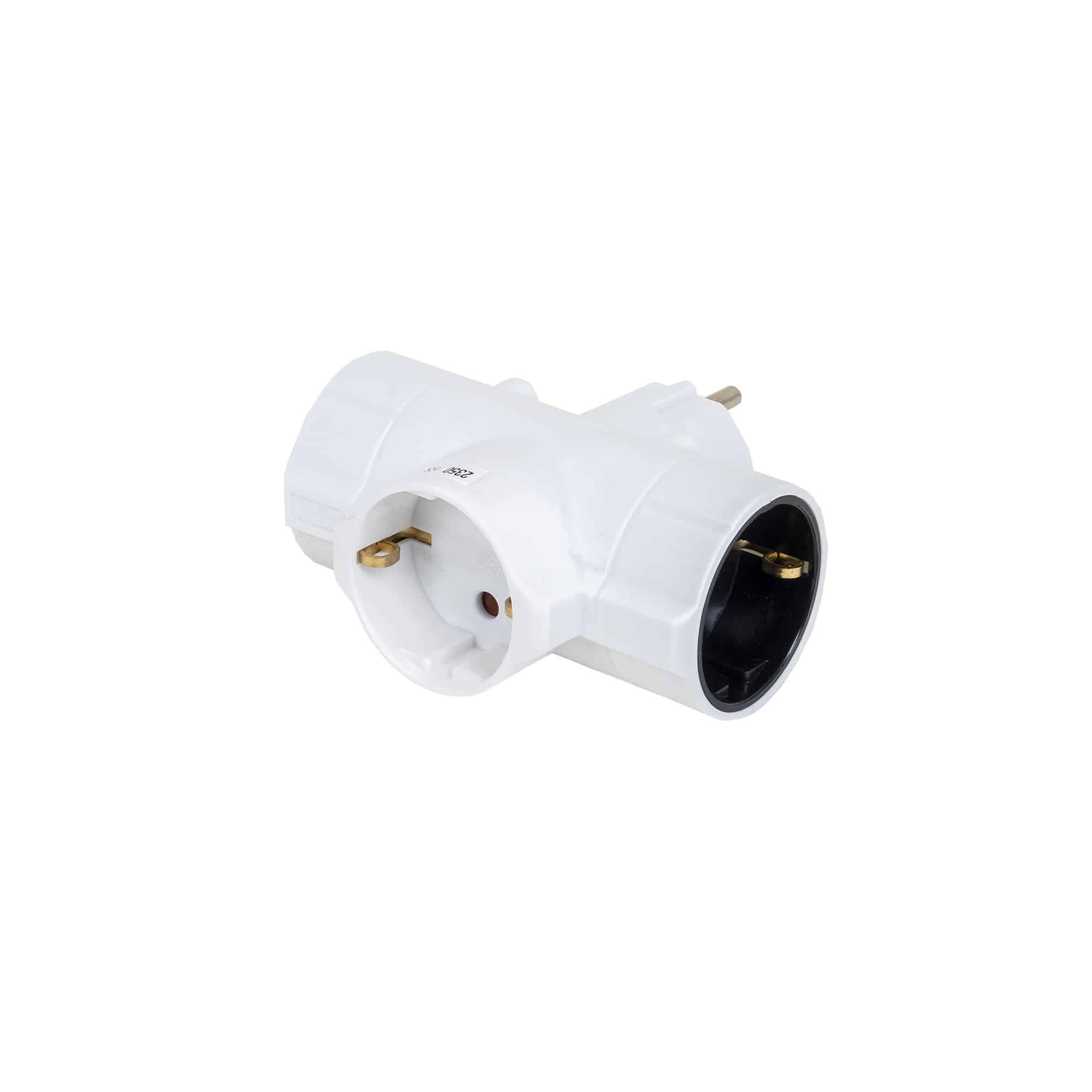 Adaptor cu 3 posturi, IP20, maxim 3680W, 16A, 230V, Z-TOOLS / SM-TRS-0103