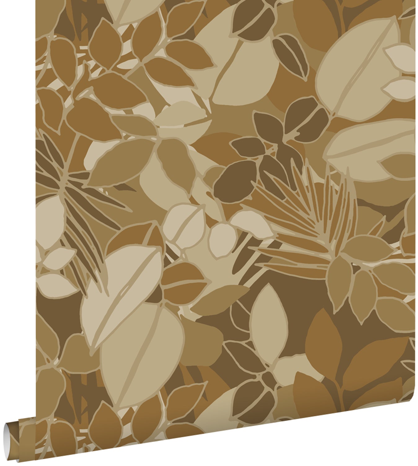 Tapeta przejrzeć brązowymIbeżowym - 50 x 900 cm - ESTAHOME