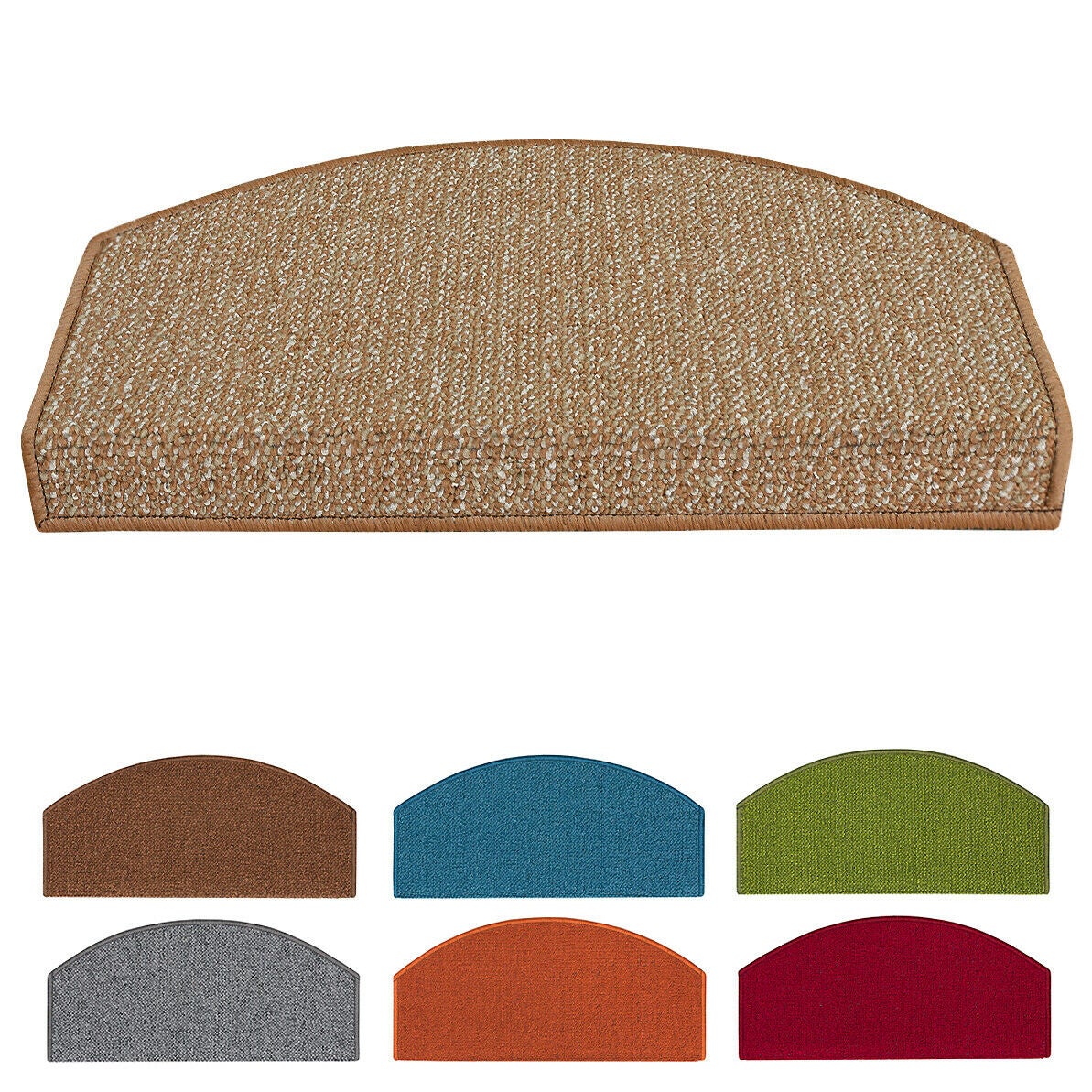 Tapis Adhésive Antidérapant Couverture de Marche De Échelle Beige - 5