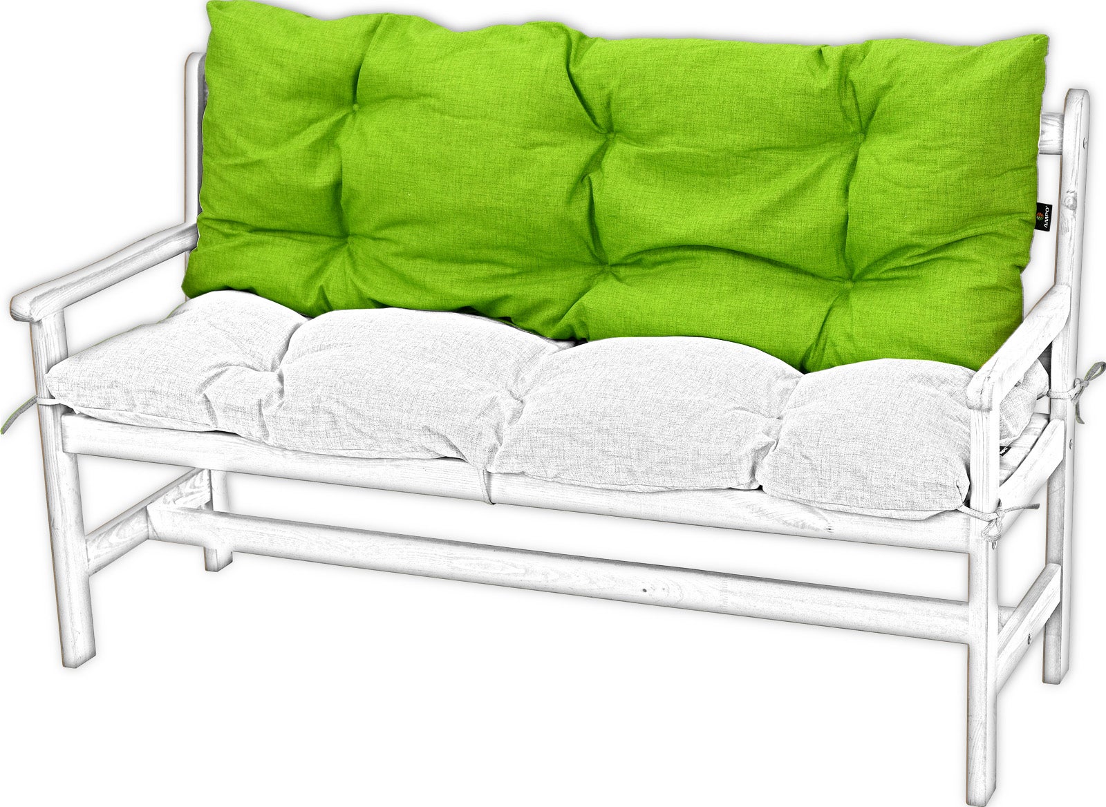Poduszka na ławkę ogrodową AMPO 140 cm limonka 1 szt. - 3