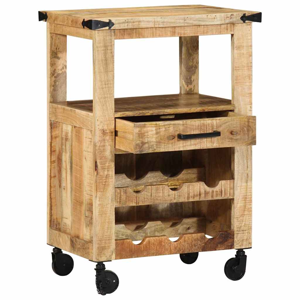Chariot de cuisine Marron 55 x 40 x 80 cm Bois de mangue massif vidaXL - 4