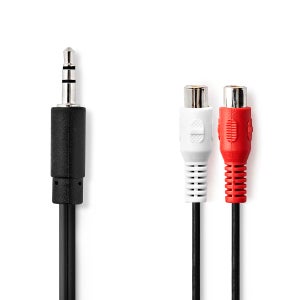 Valueline VLAB24205B100 Cavo Prolunga Audio Stereo 2x RCA Maschio