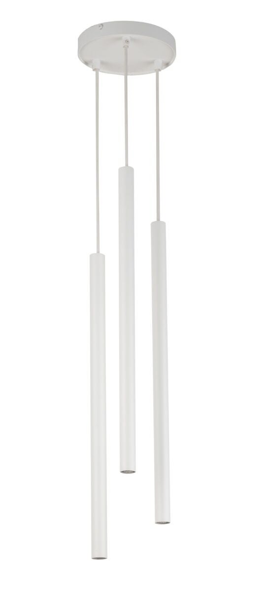 Lampa wisząca Sopel biała 3xG9x3W dekoracyjna wym: 100 x 16 x 16 cm metal SIGMA