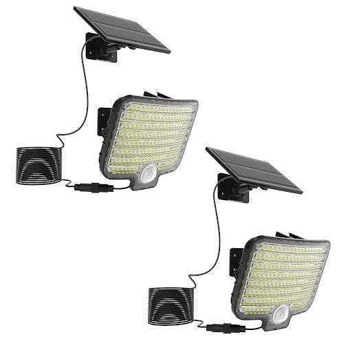 2 jasne reflektory z czujnikiem solarnym o mocy 550 lm