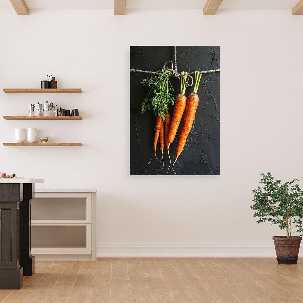 Obraz do kuchni restauracji baru jadalni, Marchewki warzywa 40x60 - 2