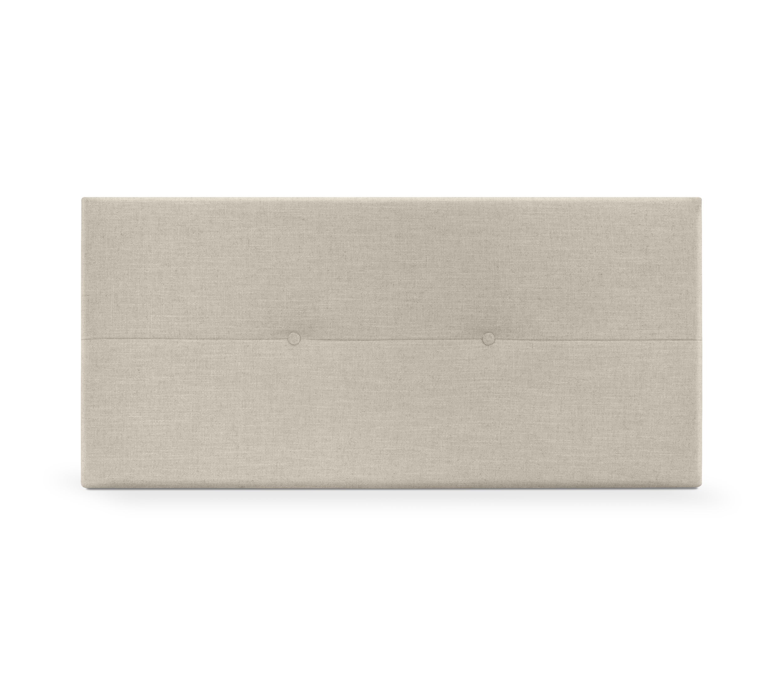 DHOME Cabecero de Lino Natural con Botones 90x50cm Camas 80/90 - Beige - 3