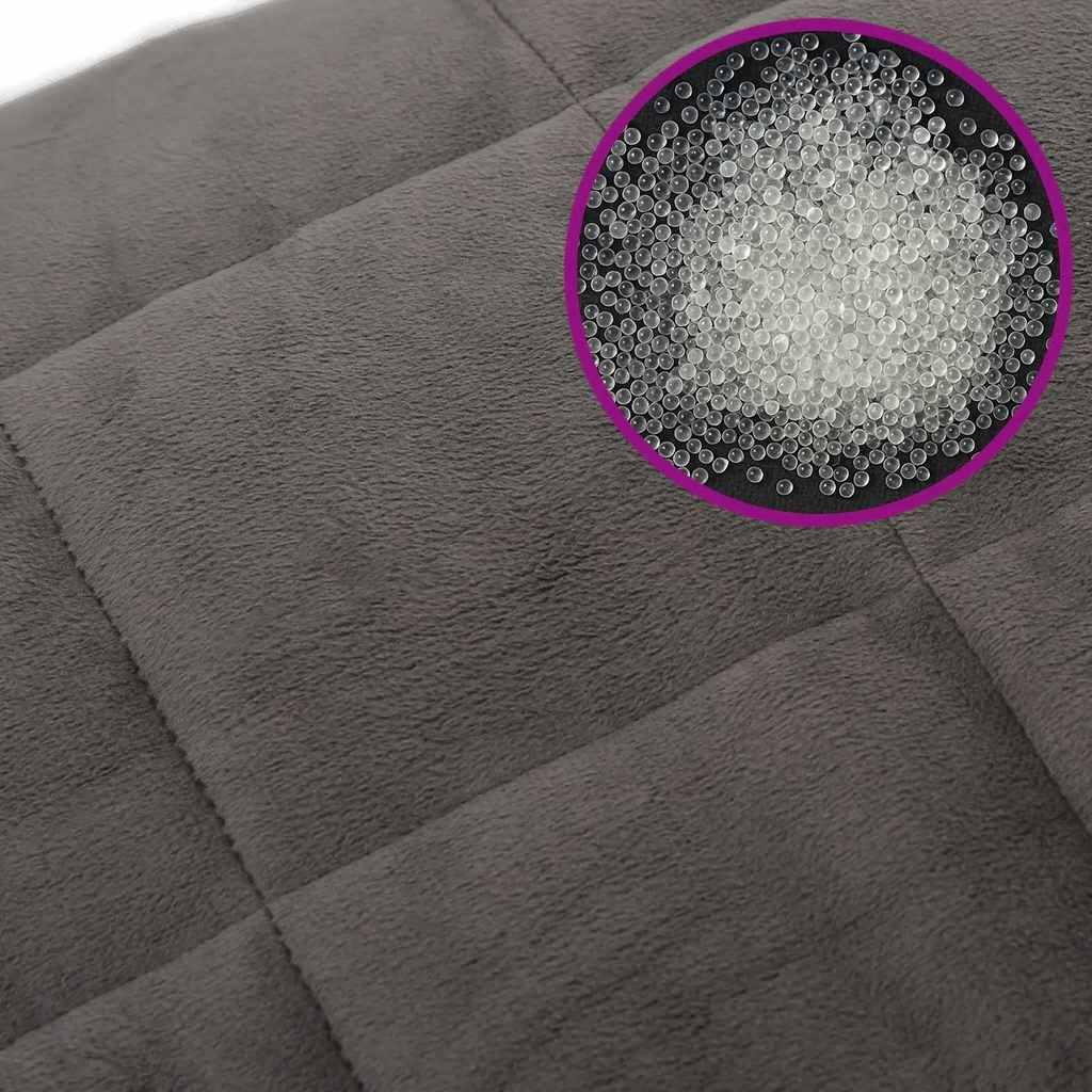 Couverture lestée Gris 155x220 cm 7 kg Tissu vidaXL - 6