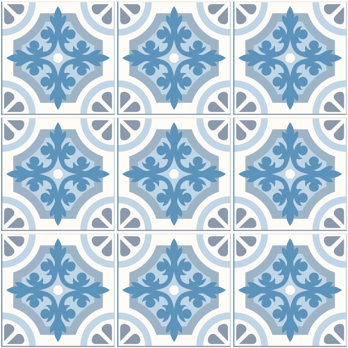 9 adesivo piastrelle azulejos Veila - Sticker adesivo - adesivi murali - 9stickers10x10cm - 4