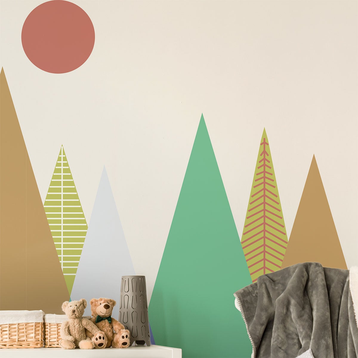 Adesivo bambino di montagna scandinavo dorika - Sticker adesivo - adesivi murali - 40x60cm - 3