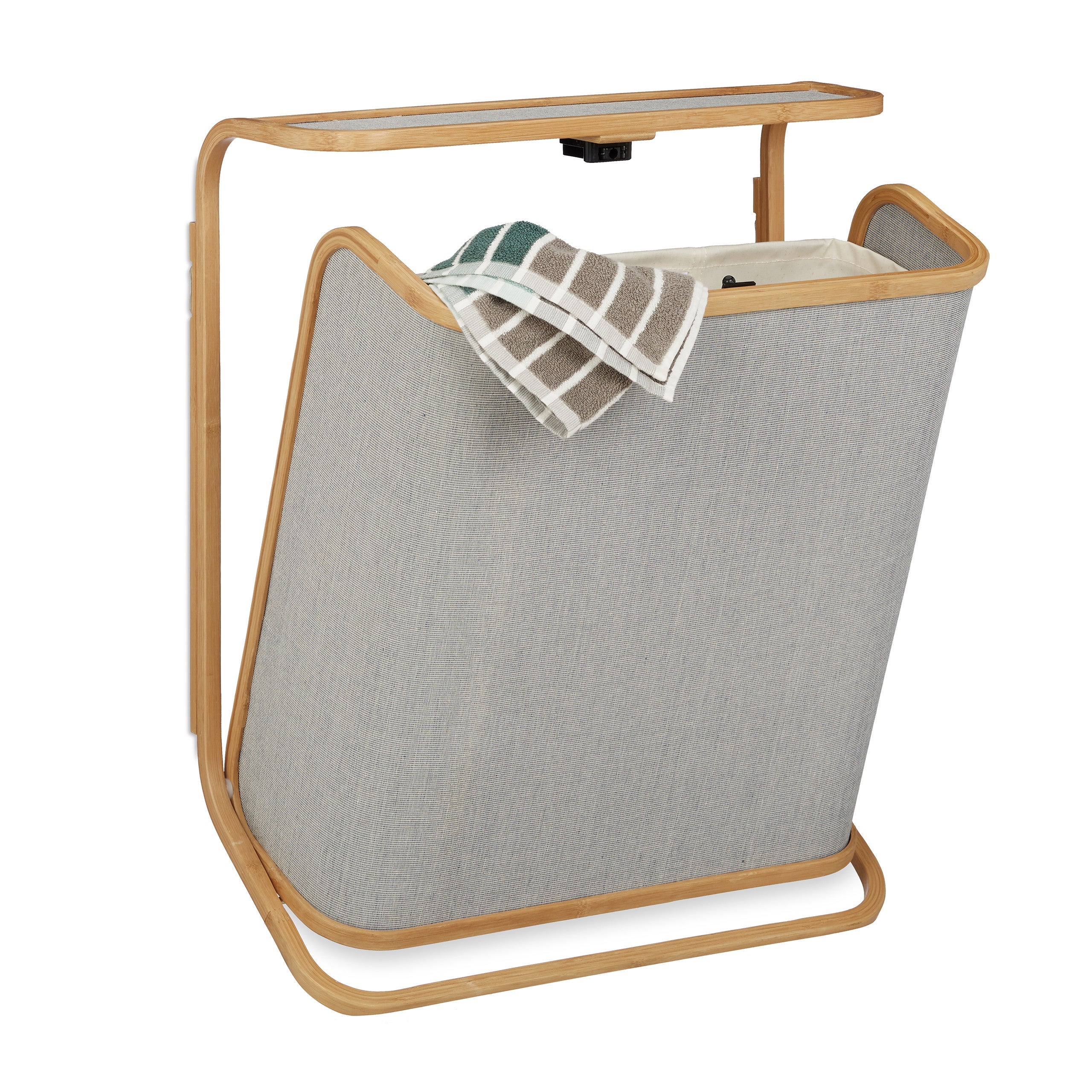 Relaxdays Ensemble De 4 Paniers De Bambou - 20x31x31 Cm - Marron