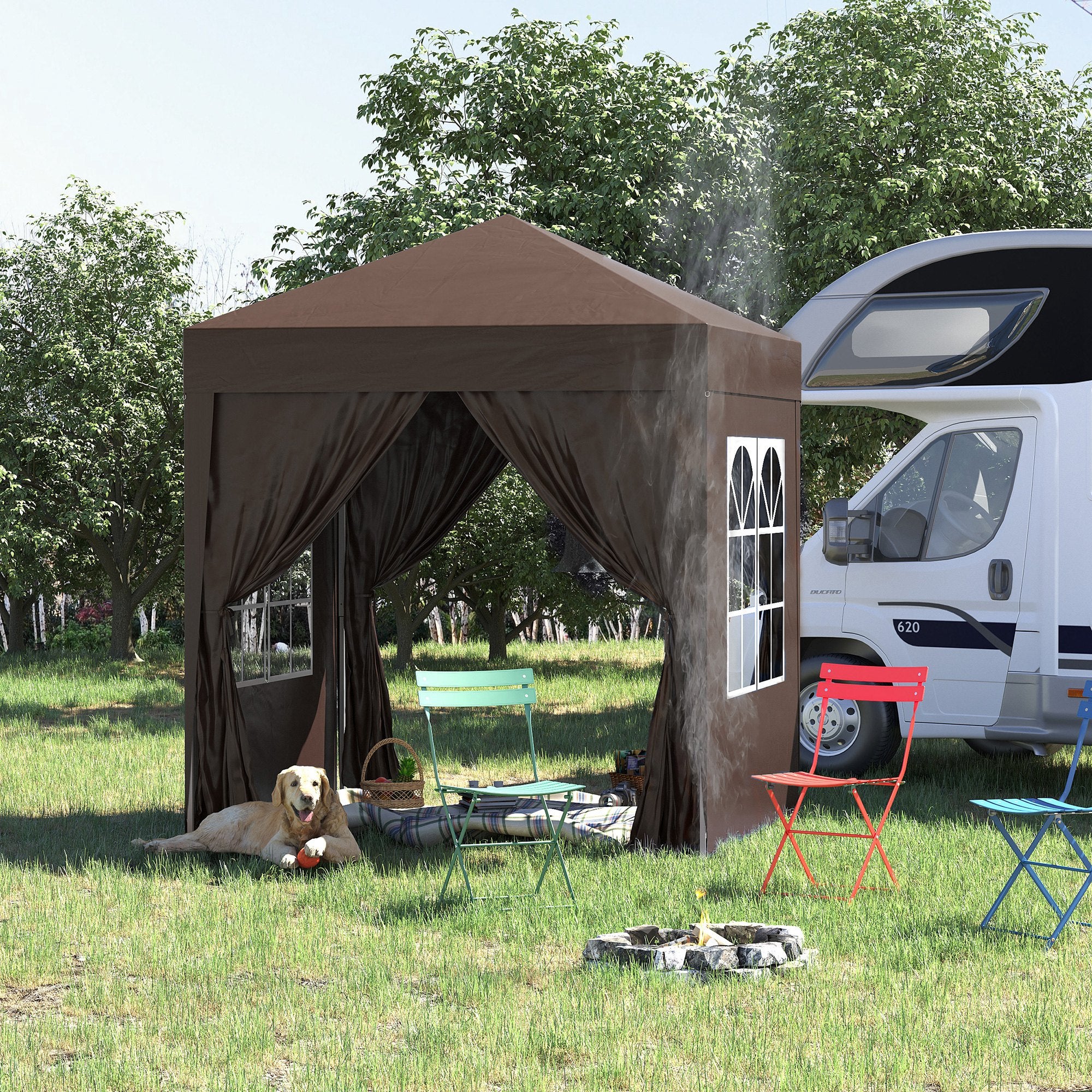 Tente - Type DD - 3x3.5m - Imperméable - 4 places - Camouflage militaire - Sport