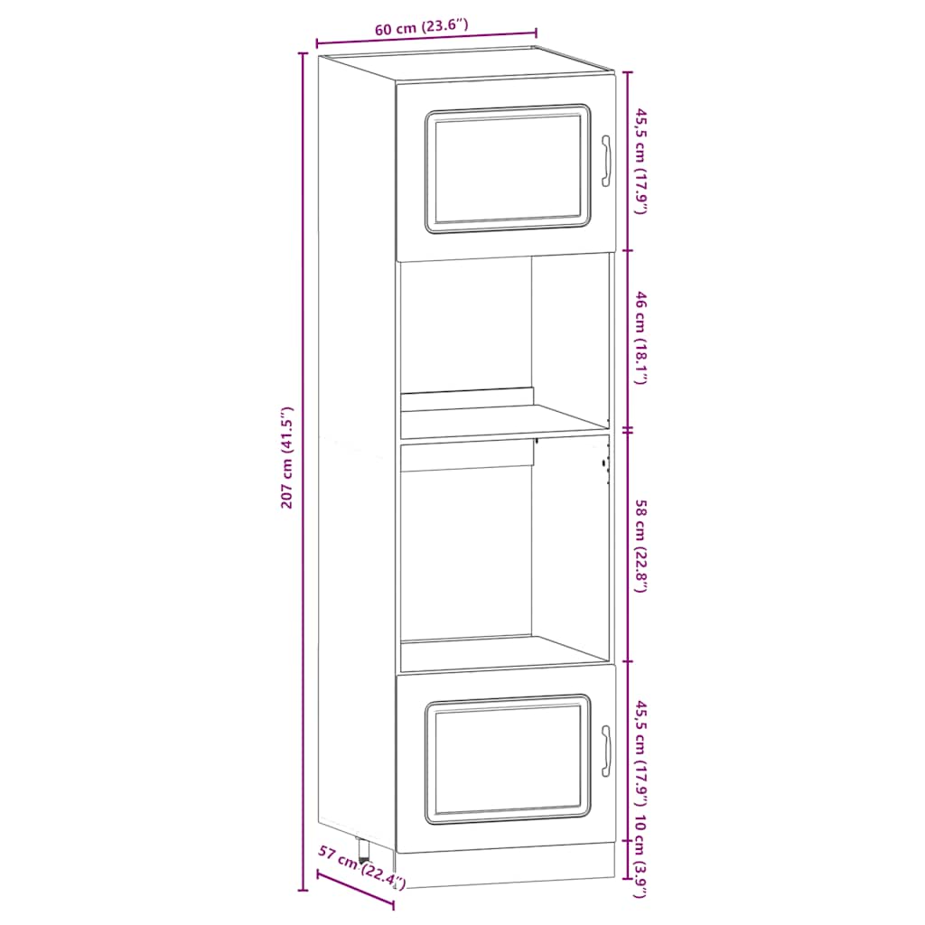 Ensemble d'armoires cuisine 7pcs Kalmar blanc bois d'ingénierie vidaXL - 8