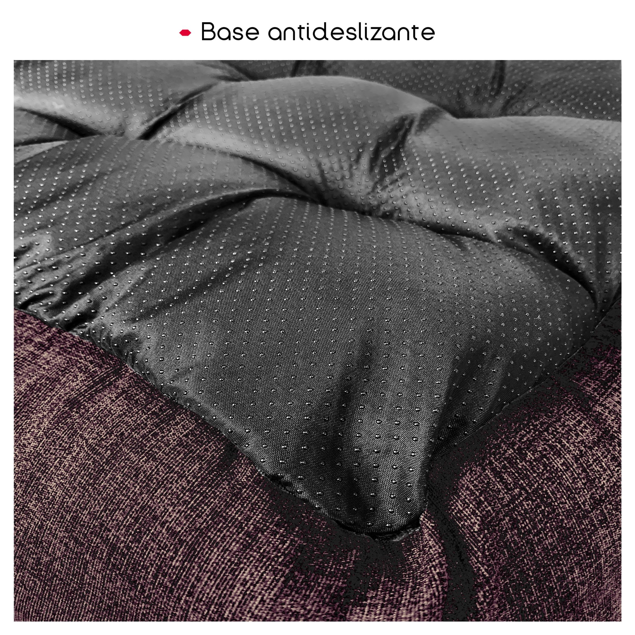 TIENDA EURASIA - Cama de Perro, Terciopelo, Interior de Fibras de Algodón, Mediana, Marron - 3