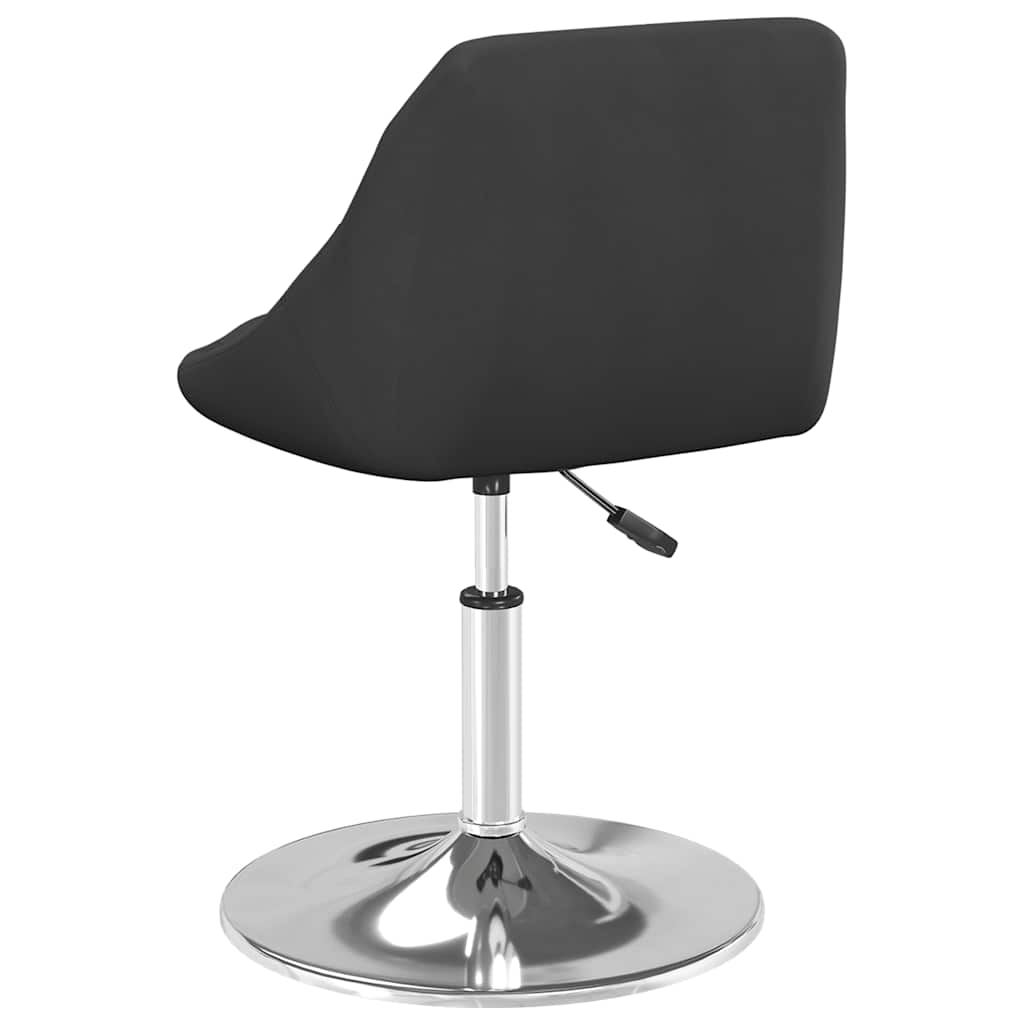 Chaises pivotantes à manger lot de 2 Noir Velours vidaXL - 6