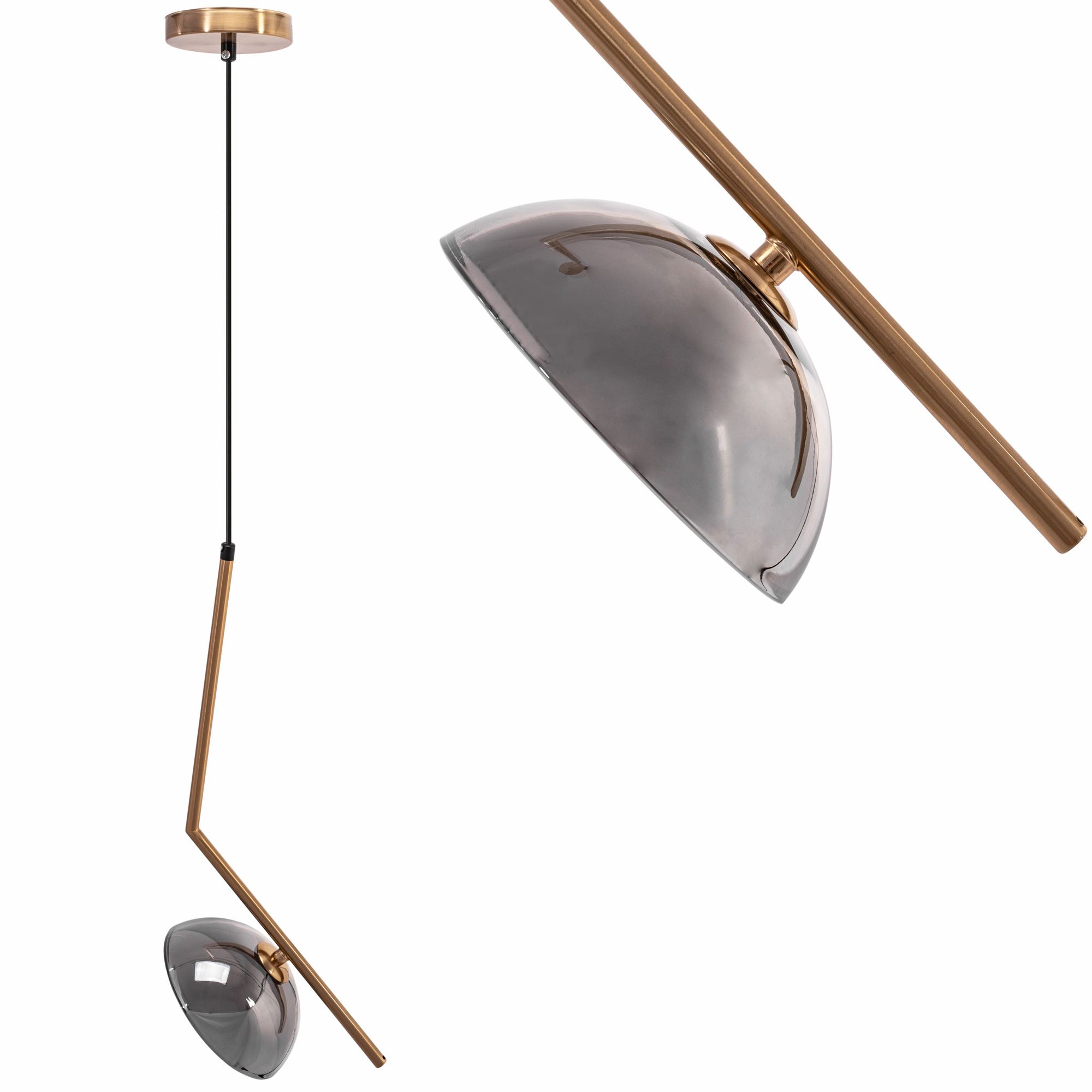 Lampa Sufitowa Wisząca Toolight App1086-1Cp Złoty