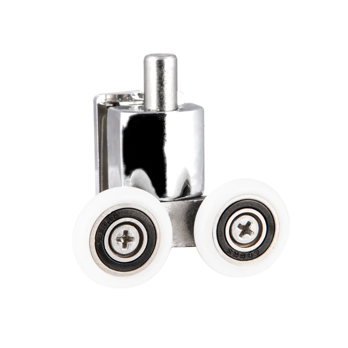 METALOWE ROLKI DO KABINY PRYSZNICOWEJ PODWÓJNE DOLNE 23 MM DO OTWORU 8 MM - 2