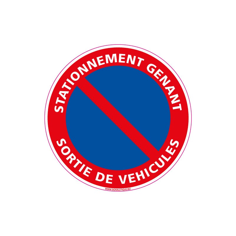 Panneau signalisation stationnement gênant sortie de véhicules ...