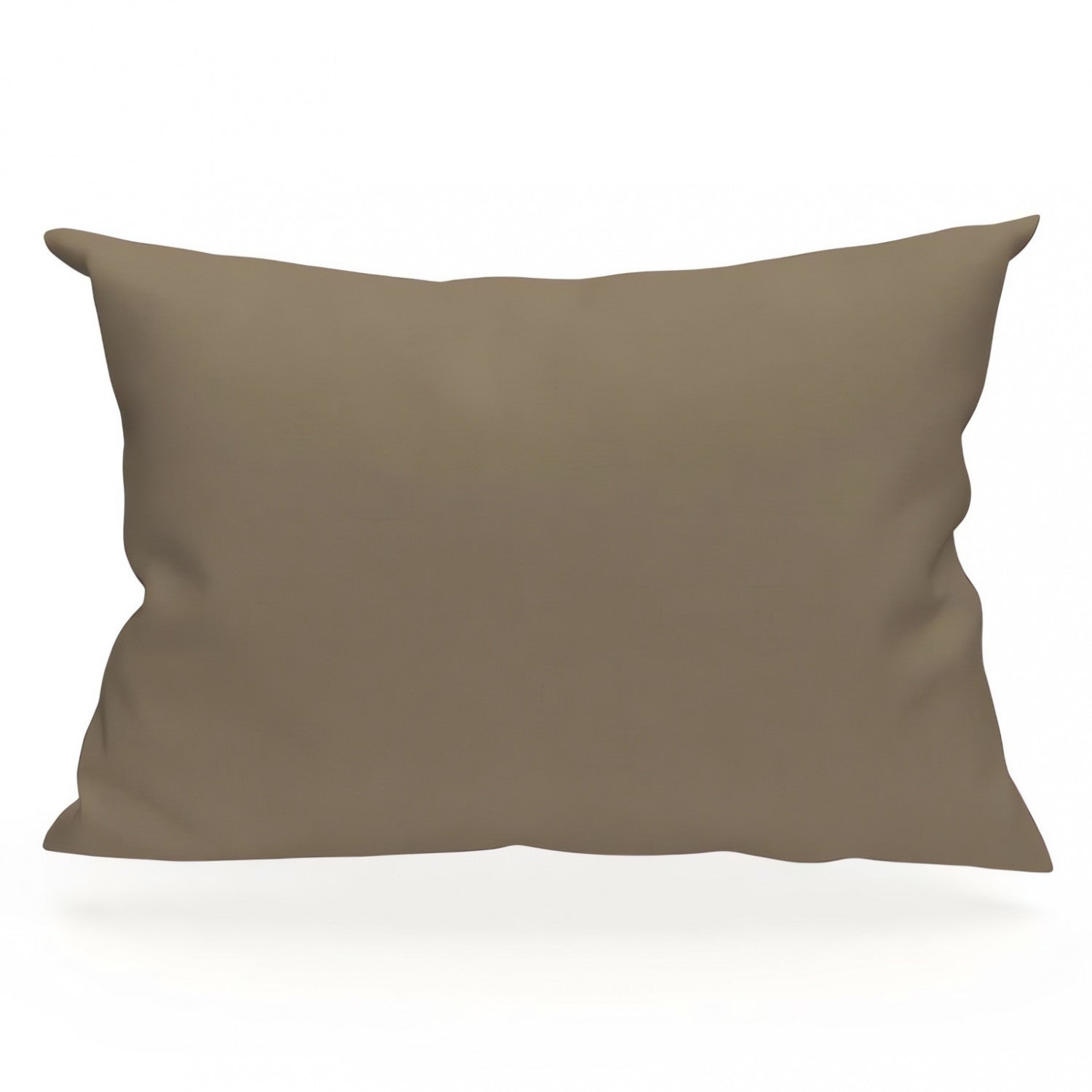 Taie D'Oreiller Coton 57 Fils - Bleu Canard 50x70 Cm - Volant Plat - Lavable 60°C