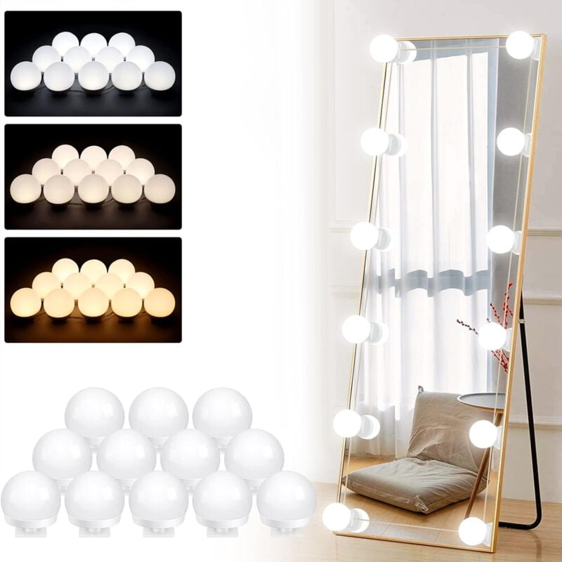Bande LED 1m à Piles Avec Minuteur - 30 LED Blanc Chaud, 5 Modes, étanche, Autocollante, Découpable, Décoration Intérieur/extérieur