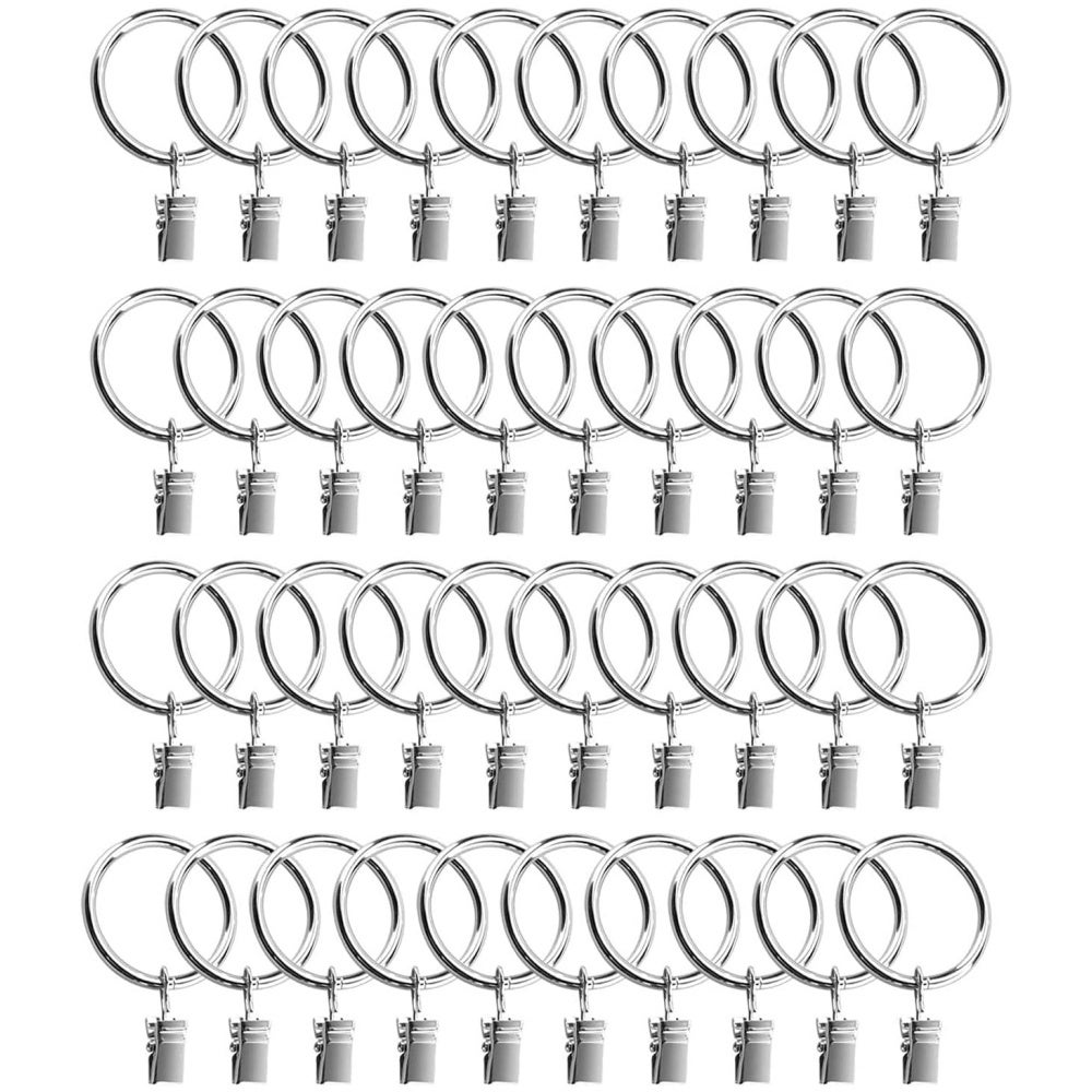Lot de 40 Anneaux de rideaux, Clips de Rideau Clips pour Rideaux avec ...