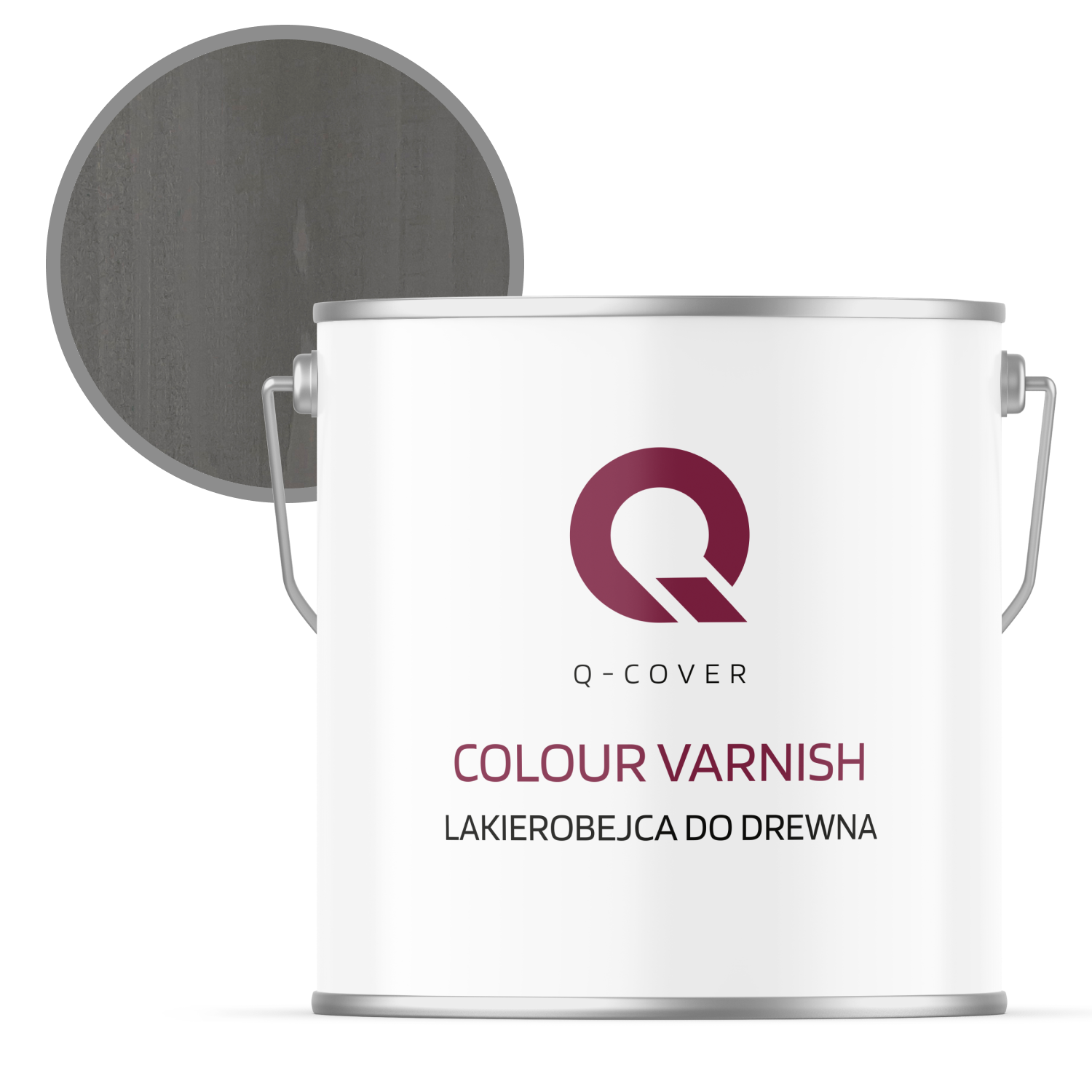 Lakierobejca do Drewna 3w1 Q-Cover Antracyt Satyna 5L