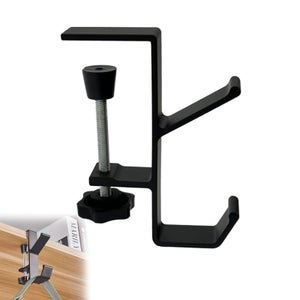 MyGadget Porta Cuffie Da Scrivania [Ruotabile 90 Gradi] - Supporto Per Cuffie Pieghevole In Metallo - Gancio Per Montaggio Verticale O Orizzontale - Nero - 11