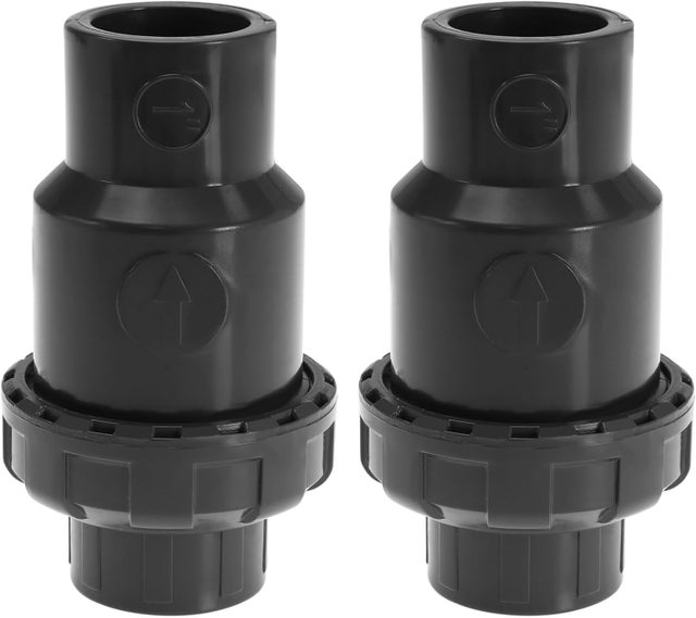 Lot de 2 clapets anti-retour intérieurs de 32 mm pour tuyau anti-retour en PVC gris