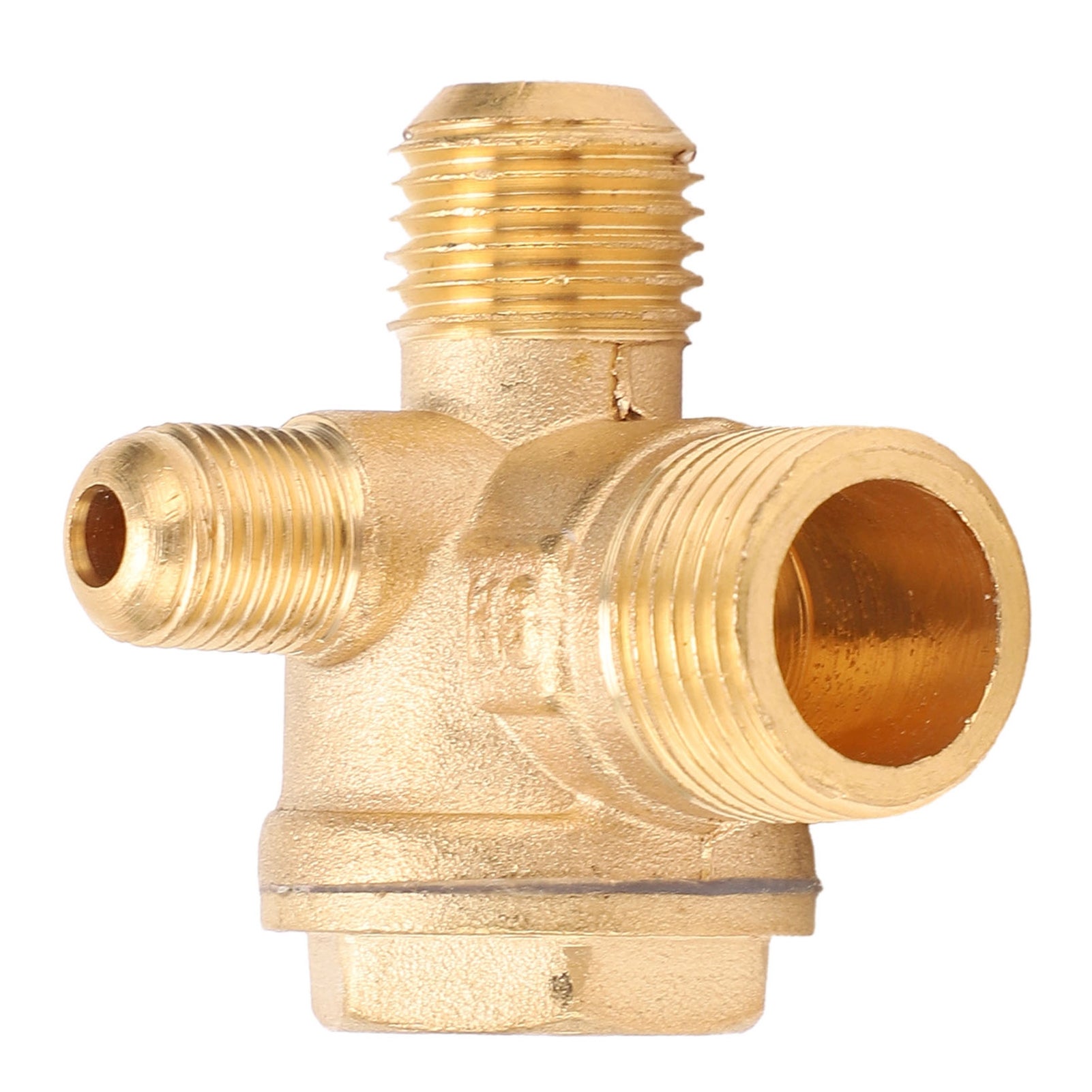 Valvola Di Ritegno In Ottone 1 Via, Filettatura 1/2x3/8x10 Mm - Per Compressore Aria, Previene Riflusso, Pezzo Di Ricambio Universale