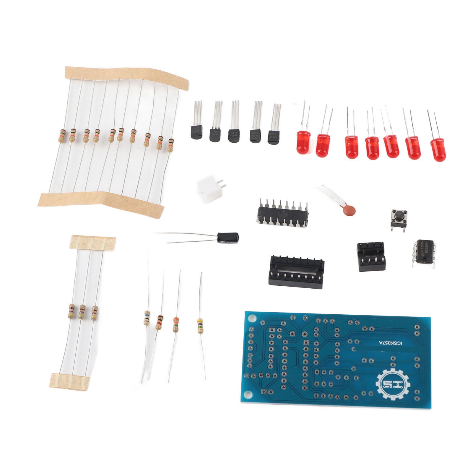 Yheonver Kit électronique à monter soi-même DC 4,5-5 V Carillon éolien Swing Wind bell Project Practice Learning Kit avec étui en acrylique